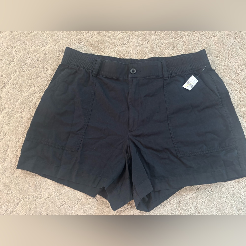 GAP Black Elastic Waist Shorts
